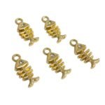 Pingente Peixe 17mm Dourado – 1 Und - Imagem 4