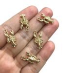 Pingente Lagosta 21mm Dourado – 1 Und - Imagem 6