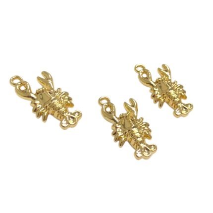Pingente Lagosta 21mm Dourado – 1 Und