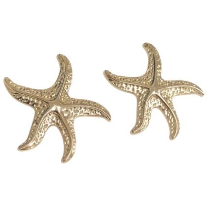 Broche Estrela Do Mar 55mm Dourado – 1 Und