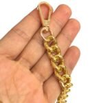 Alça P/ Bolsa Elo Trabalhado 1.20cm Dourado Alumínio – 1 Und - Imagem 2