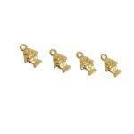 Pingente Peixe 11mm Dourado  – 1 Und