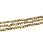 Fio Hematita Estrela 6mm Dourado – 1 Fio