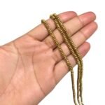 Fio Hematita Rondela 4mm Dourado – 1 Fio - Imagem 2