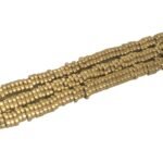 Fio Hematita 1x4mm Dourado - 1 Fio