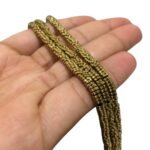 Fio Hematita 1x4mm Dourado - 1 Fio - Imagem 2
