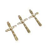 Pingente Cruz Trabalhado 40mm Dourado – 1 Und - Imagem 4
