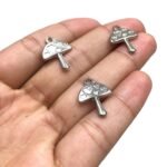 Pingente Cogumelo C/ Coração 18mm Níquel - 1 Und - Imagem 4