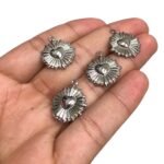 Pingente Sagrado Coração 20mm Níquel – 1 Und - Imagem 3