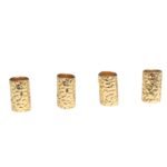 Entremeio Tubo Trabalhado 6x14mm Dourado - 1 Und