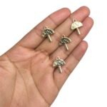 Pingente Cogumelo C/ Coração 18mm Dourado– 1 Und - Imagem 2