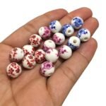 Conta Bola Flor 10mm Cerâmica - 1 Und - Imagem 4