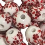 Conta Bola Flor 10mm Cerâmica - 1 Und - Imagem 3