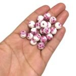 Conta Bola Flor 10mm Cerâmica - 1 Und - Imagem 6