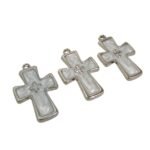 Pingente Cruz C/ Resina 21x33mm Níquel - 1 Und - Imagem 5