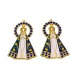 Pingente N. Sra Aparecida 40x60mm Dourado - 1 Und
