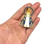Pingente N. Sra Aparecida 40x60mm Dourado - 1 Und - Imagem 2