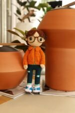 Óculos Amigurumi 13x25x32mm Dourado - 1 Und - Imagem 3