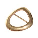 Fivela Oval 40mm Dourado - 1 Und