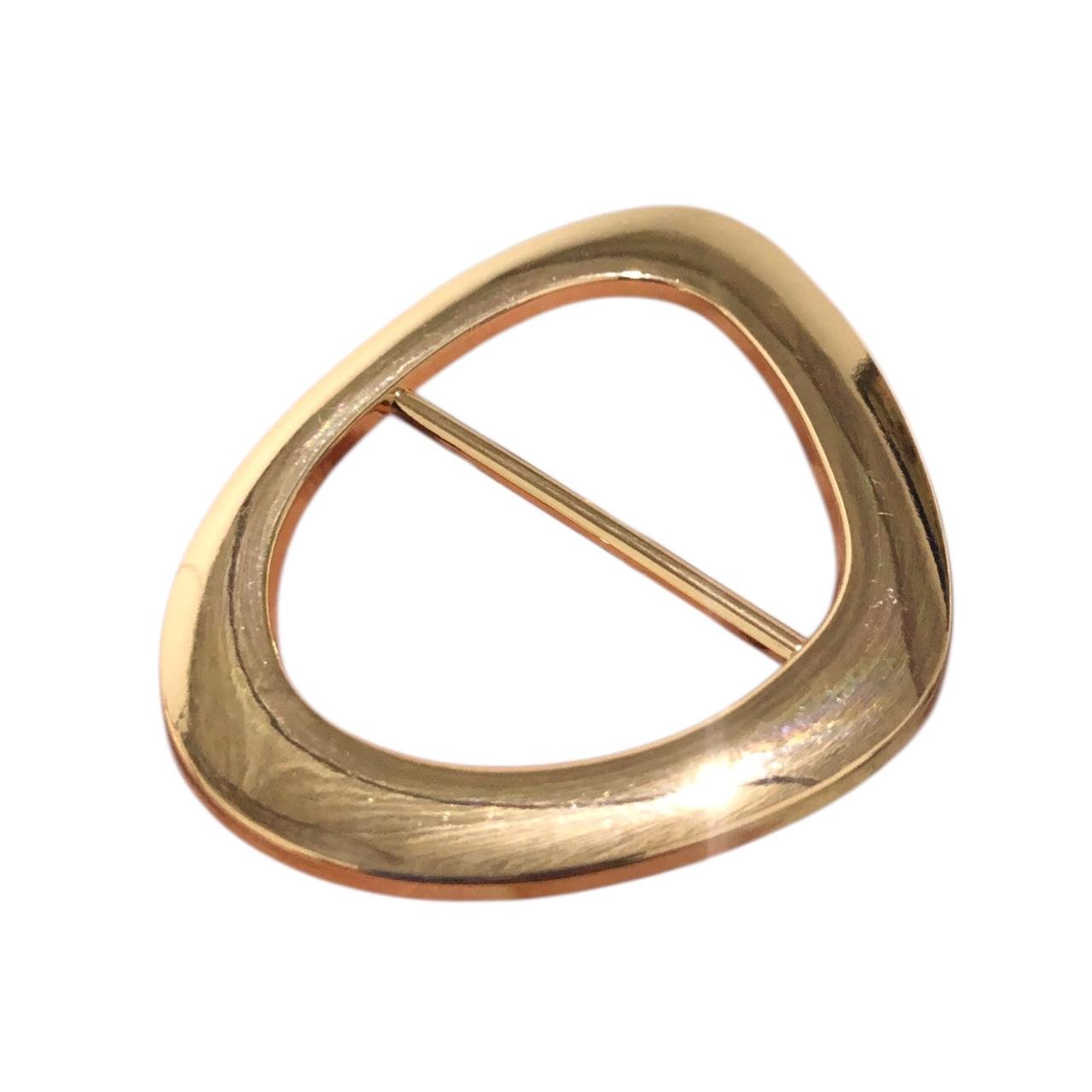 WhatsApp Image 2026-08-19 at 06.09.18 Fivela Oval 40mm Dourado - 1 Und - Imagem 1