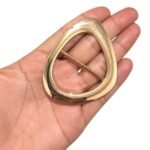 Fivela Oval 40mm Dourado - 1 Und - Imagem 2