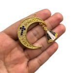 Pingente Lua C/ N. Sra Aparecida 48mm Dourado - 1 Und - Imagem 2