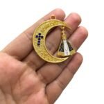 Pingente Lua C/ N. Sra Aparecida 48mm Dourado - 1 Und - Imagem 5