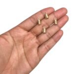 Terminal Colagem Trabalhado 10mm Dourado - 1 Und - Imagem 2