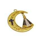 Pingente Lua C/ N. Sra Aparecida 48mm Dourado - 1 Und - Imagem 3