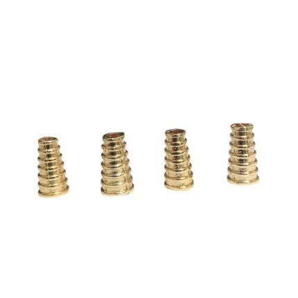 Terminal Colagem Cone 5x13mm Dourado - 1 Und