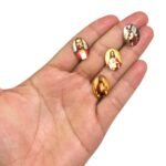 Aplique Religioso Oval 13x18mm Resina - 1 Und - Imagem 2