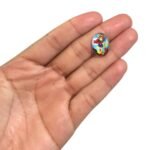 Aplique Religioso Oval 13x18mm Resina - 1 Und - Imagem 5