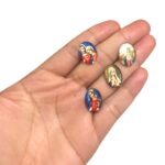 Aplique Religioso Oval 13x18mm Resina – 1 Und - Imagem 2