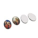 Aplique Religioso Oval 13x18mm Resina – 1 Und - Imagem 8