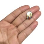 Aplique Religioso Oval 13x18mm Resina – 1 Und - Imagem 5
