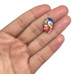 Aplique Religioso Oval 13x18mm Resina – 1 Und - Imagem 4