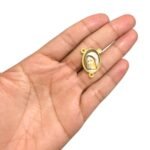 Entremeio Religioso 18x25mm Dourado - 1 Und - Imagem 9