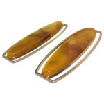 Entremeio C/ Resina 27x69mm Dourado - 1 Und
