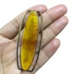 Entremeio C/ Resina 27x69mm Dourado - 1 Und - Imagem 3
