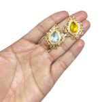 Chaton C/ Base Dourado 27x32mm Dourado - 1 Und - Imagem 2