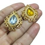 Chaton C/ Base Dourado 27x32mm Dourado - 1 Und - Imagem 3