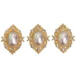 Chaton C/ Base Dourado 25x33mm Dourado – 1 Und