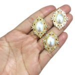 Chaton C/ Base Dourado 25x33mm Dourado – 1 Und - Imagem 2