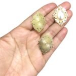 Chaton C/ Base Dourado 25x33mm Dourado – 1 Und - Imagem 3