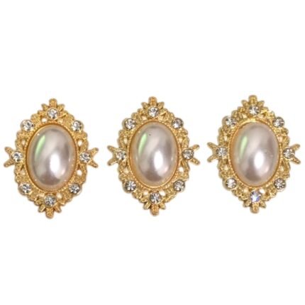 Chaton C/ Base Dourado 25x33mm Dourado – 1 Und
