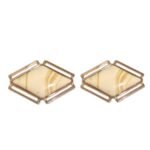 Fivela Losango C/ Resina  42x63mm Dourado - 1 Und