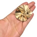 Fivela Disforme C/ Resina 55mm Dourado – 1 Und - Imagem 2