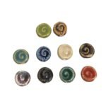 Entremeio Redondo Caracol 18mm Porcelana - 1 Und