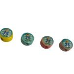 Entremeio Redondo Religioso 10mm Madeira - 1 Und
