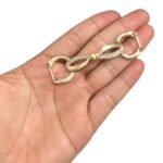 Fivela C/ Strass 7cm Dourado - 1 Und - Imagem 2